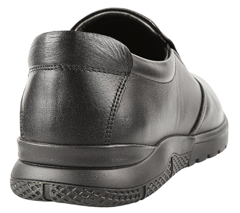 Pantofi casual, barbati, OTTER, 556-01 negru, piele naturala